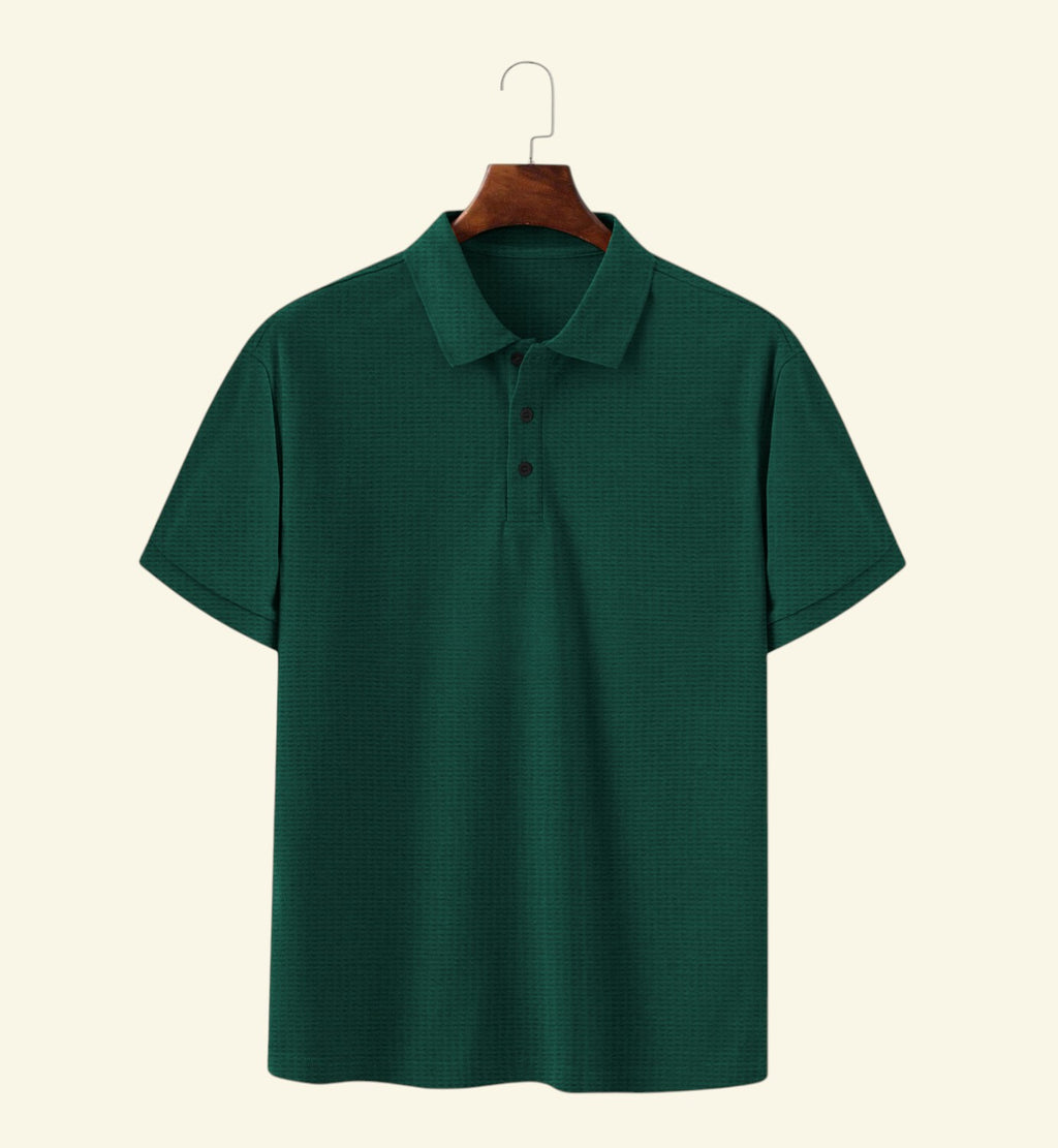 Playera Polo Waffle Premium