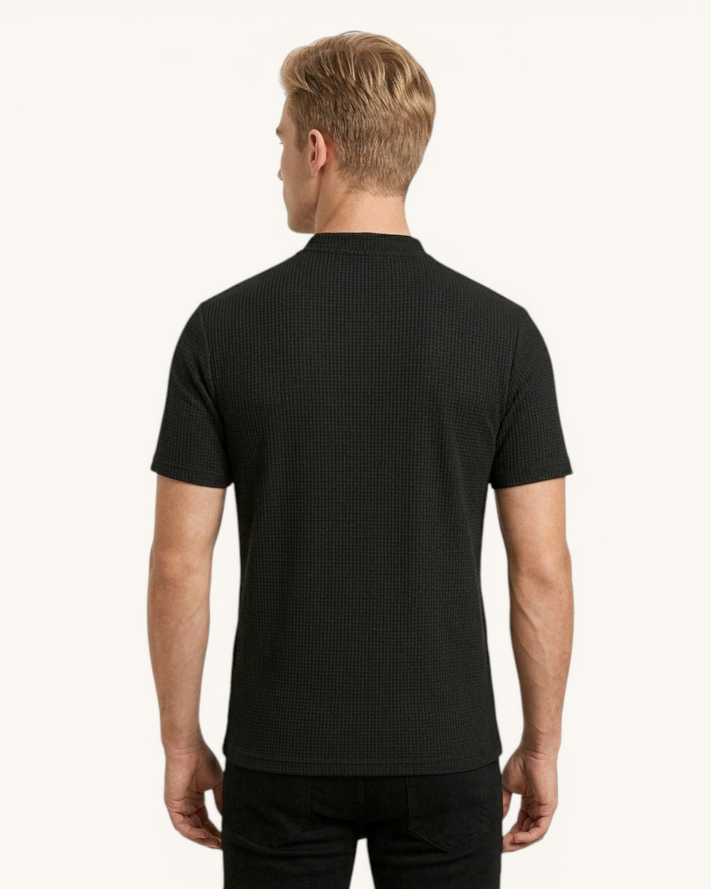 Playera Tipo Polo Cuello Mao