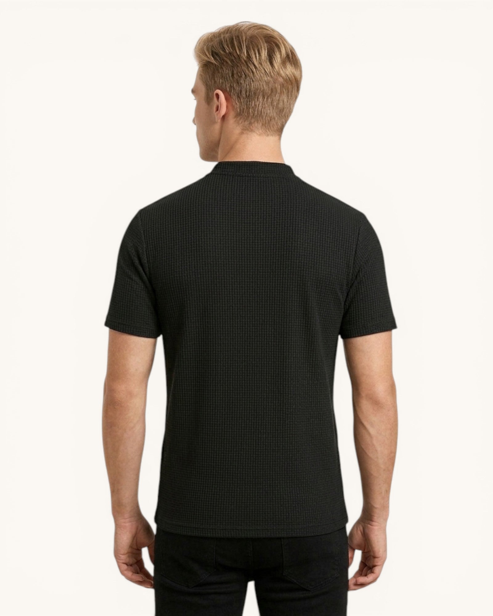 Playera Tipo Polo Cuello Mao