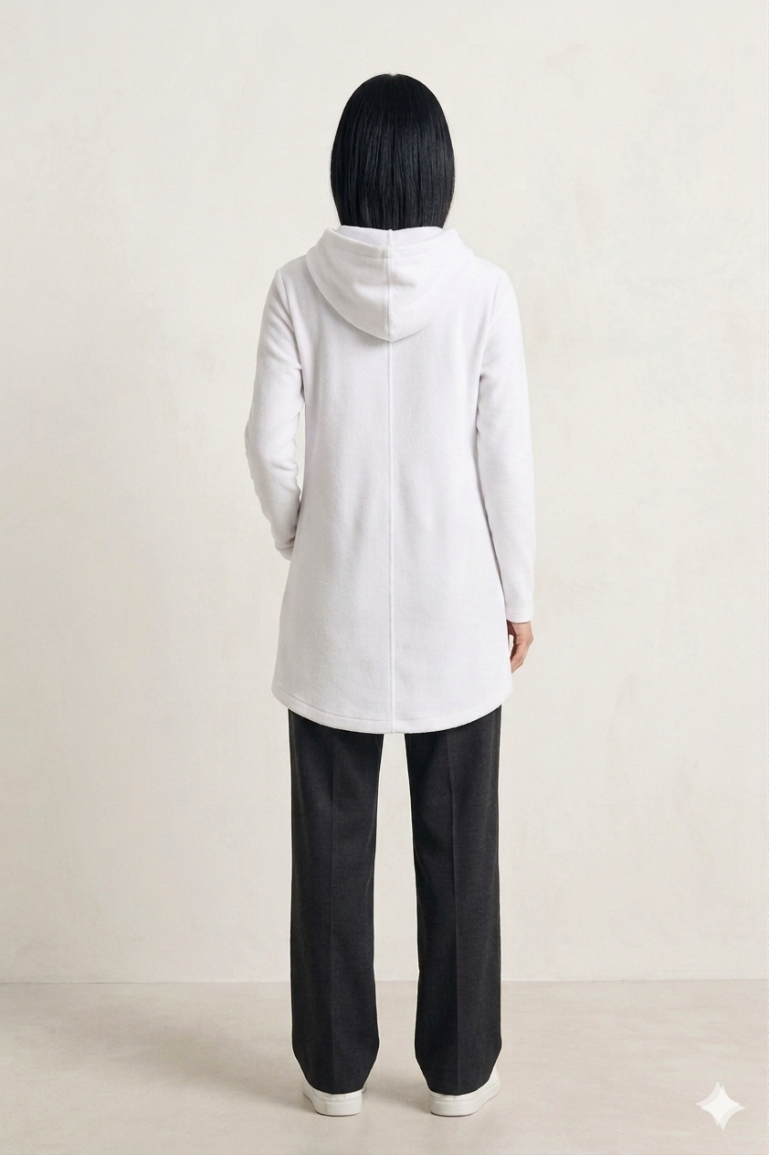 Hoodie Cruzada Con Gorro