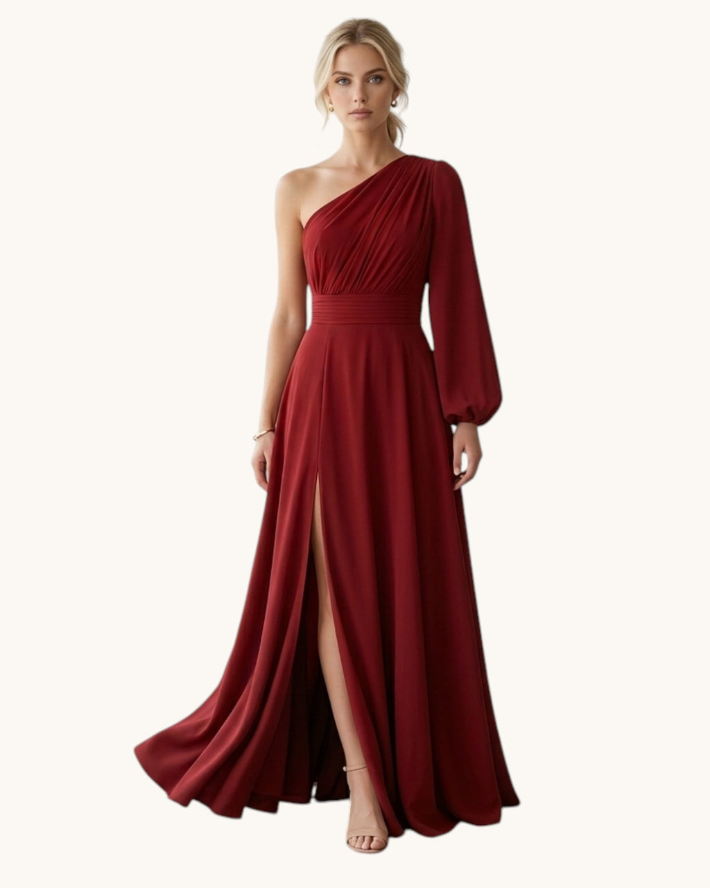 Vestido Hombro Descubierto Elegante