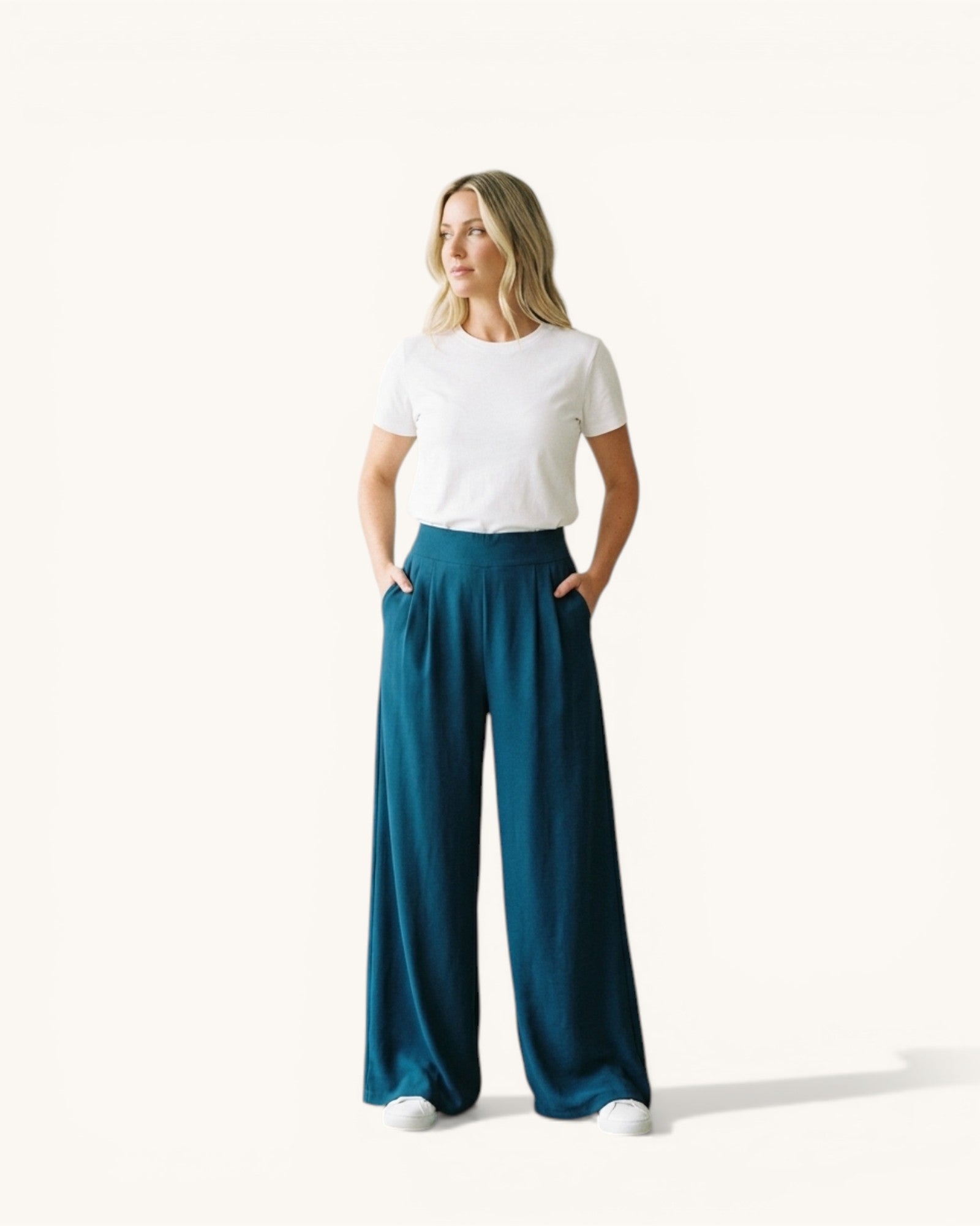 Pantalón Pierna Ancha Elegante Y Comodo