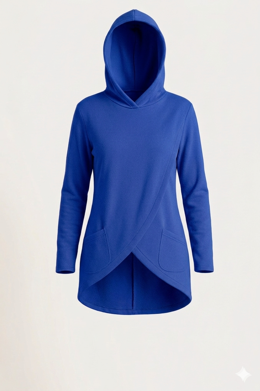 Hoodie Cruzada Con Gorro