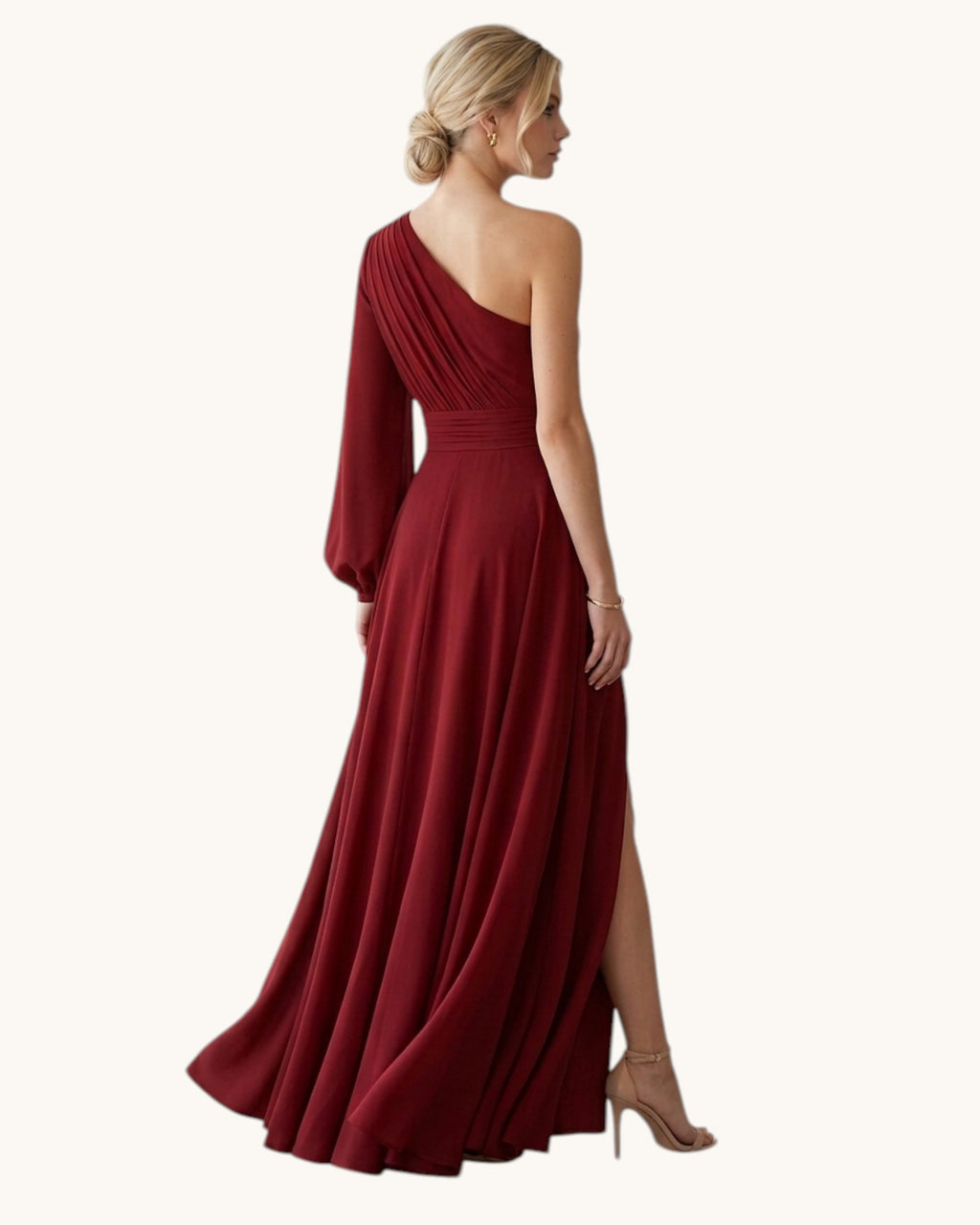 Vestido Hombro Descubierto Elegante